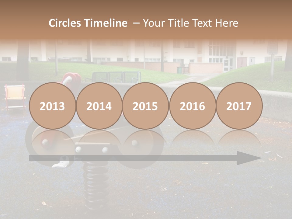 A Child's Play Area With A Red And Black Toy Bike PowerPoint Template