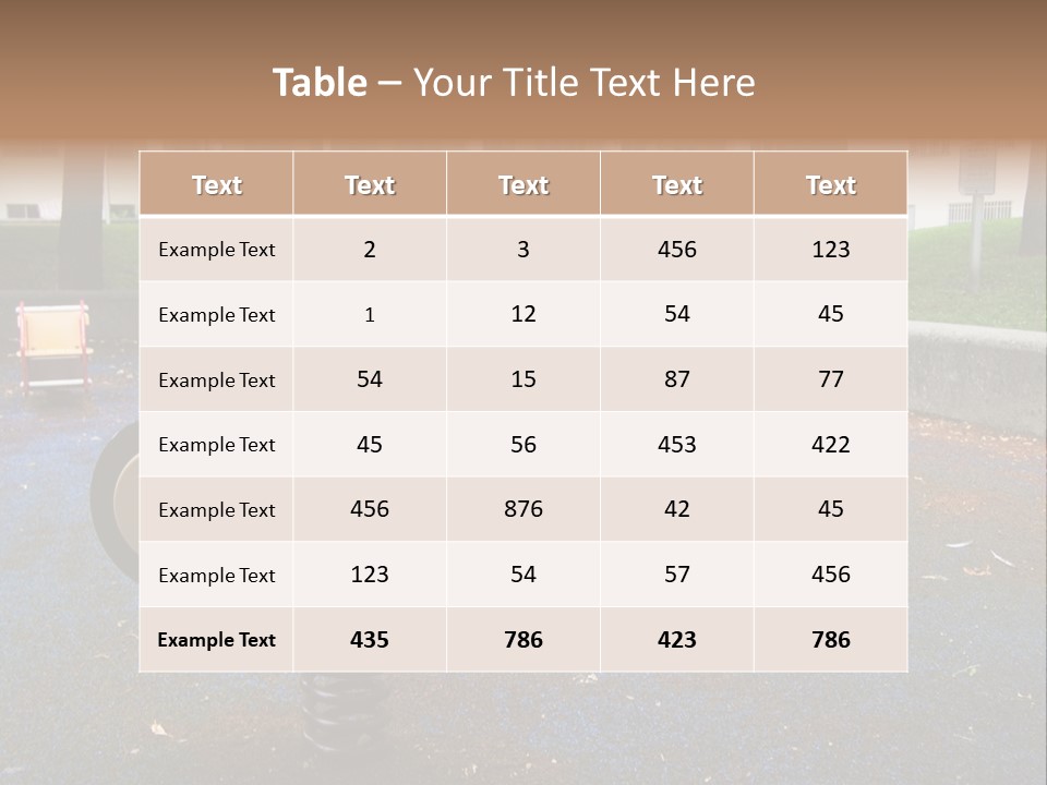 A Child's Play Area With A Red And Black Toy Bike PowerPoint Template
