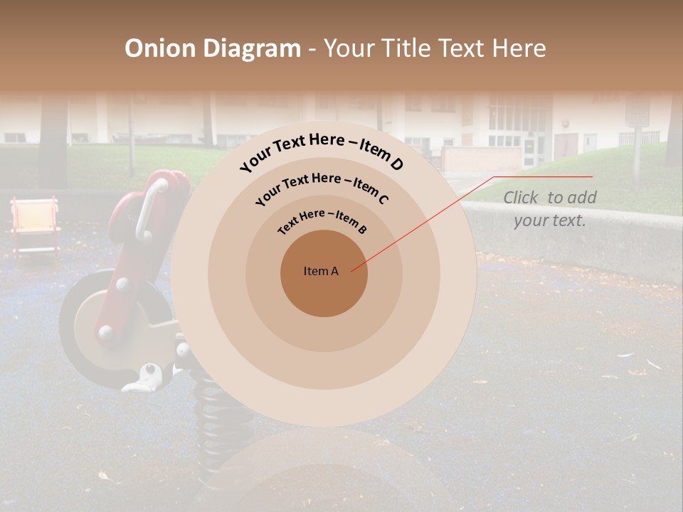 A Child's Play Area With A Red And Black Toy Bike PowerPoint Template