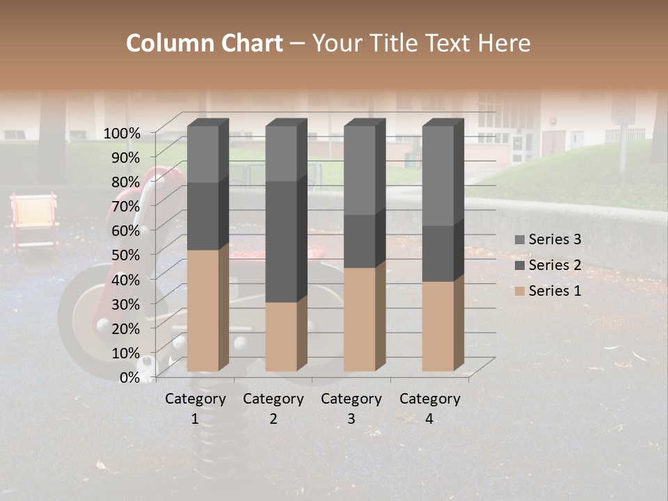 A Child's Play Area With A Red And Black Toy Bike PowerPoint Template