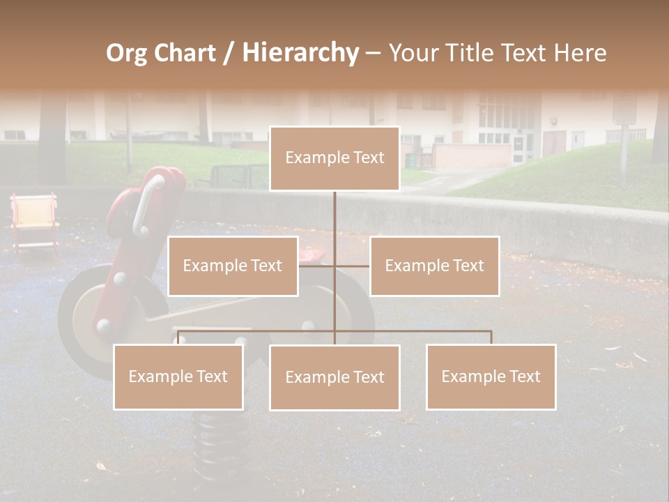 A Child's Play Area With A Red And Black Toy Bike PowerPoint Template