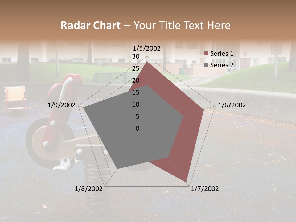 A Child's Play Area With A Red And Black Toy Bike PowerPoint Template