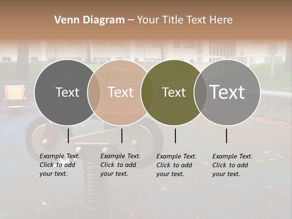 A Child's Play Area With A Red And Black Toy Bike PowerPoint Template