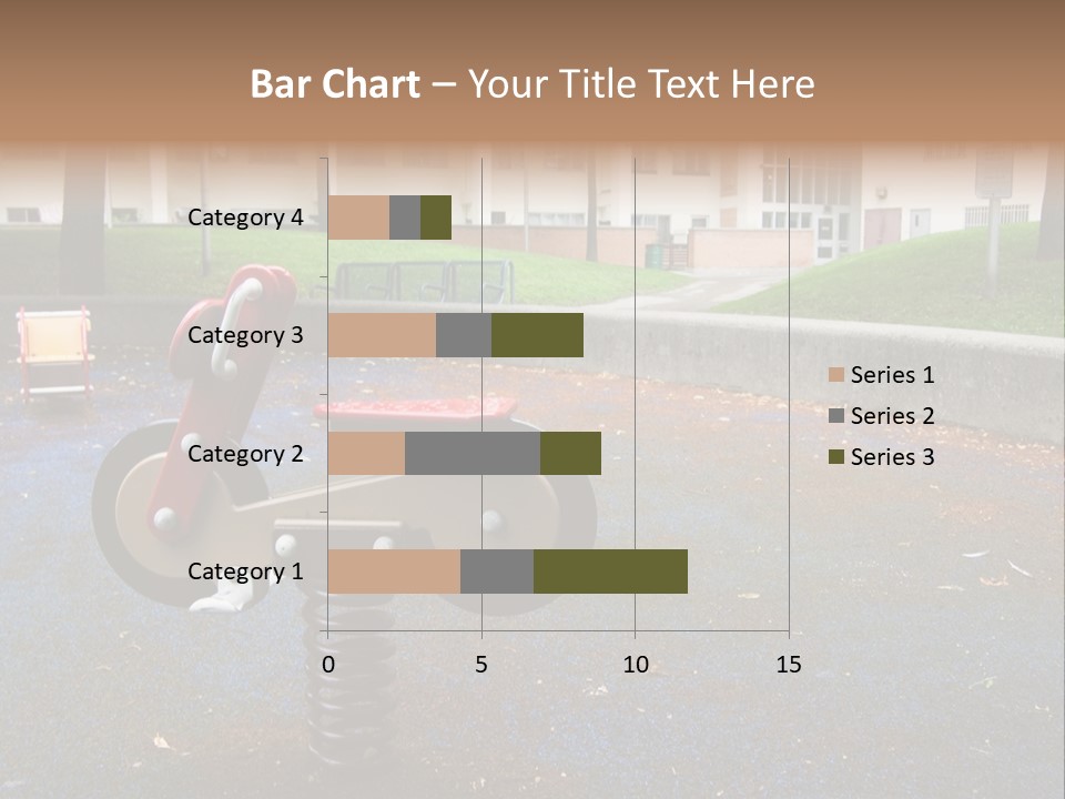 A Child's Play Area With A Red And Black Toy Bike PowerPoint Template