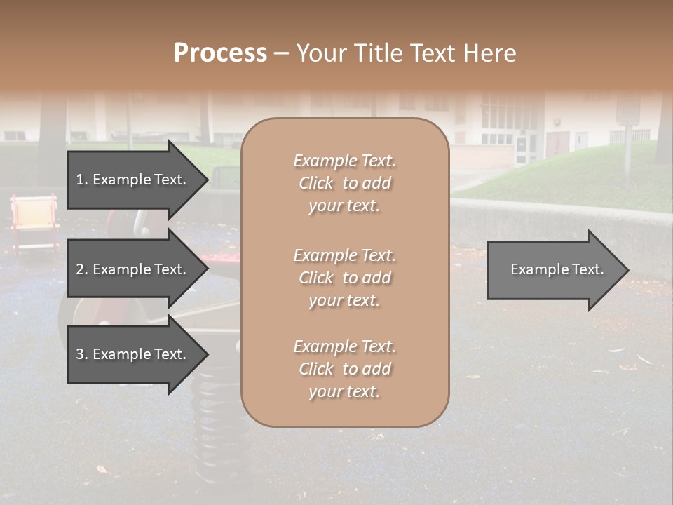 A Child's Play Area With A Red And Black Toy Bike PowerPoint Template