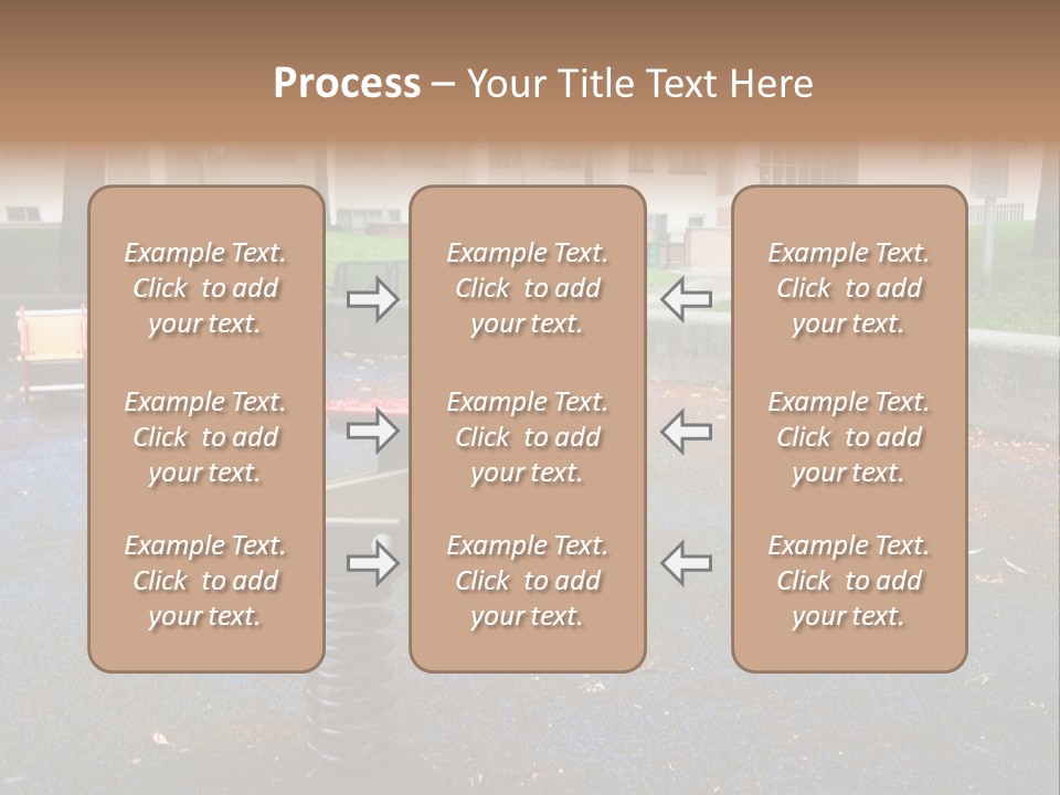 A Child's Play Area With A Red And Black Toy Bike PowerPoint Template