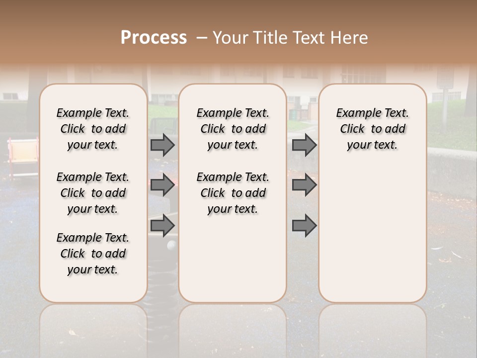 A Child's Play Area With A Red And Black Toy Bike PowerPoint Template