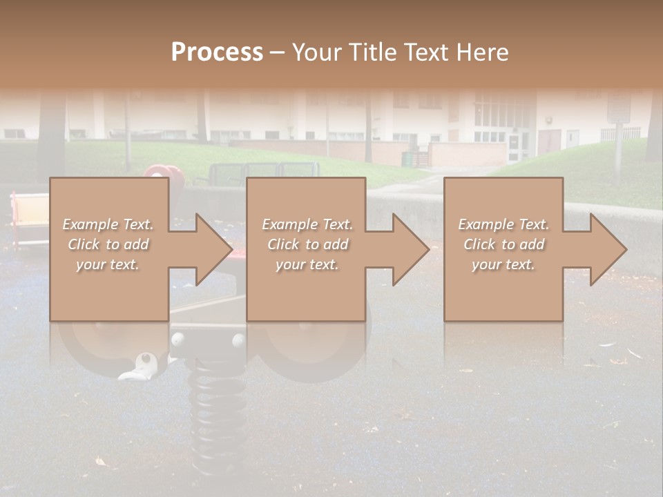 A Child's Play Area With A Red And Black Toy Bike PowerPoint Template