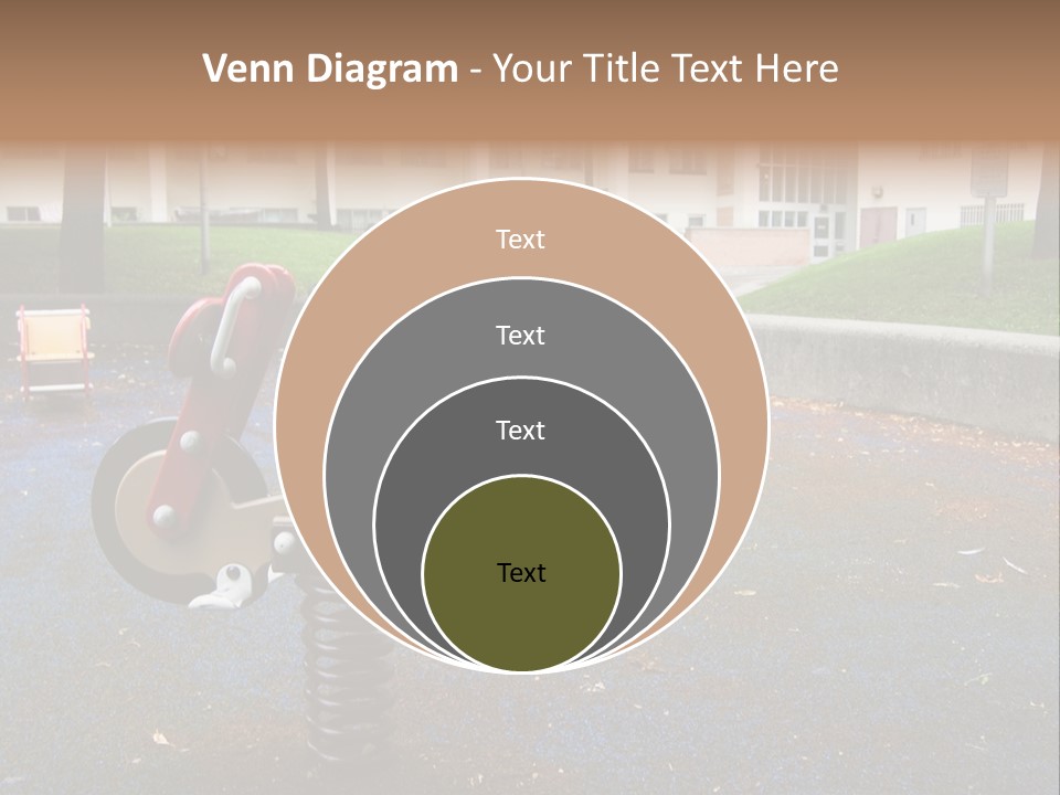 A Child's Play Area With A Red And Black Toy Bike PowerPoint Template