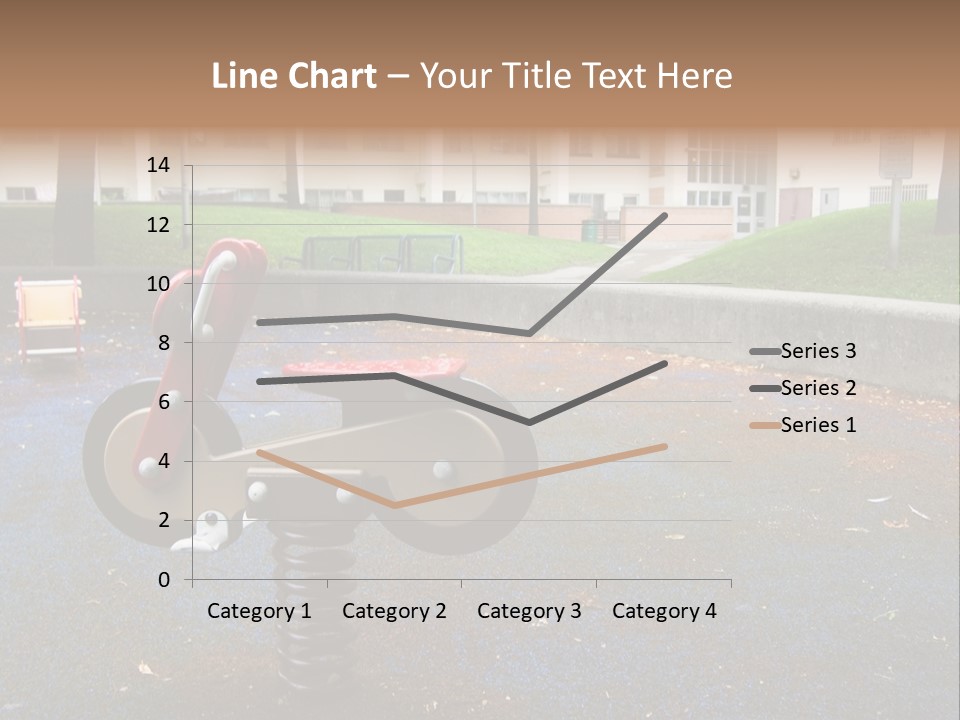 A Child's Play Area With A Red And Black Toy Bike PowerPoint Template