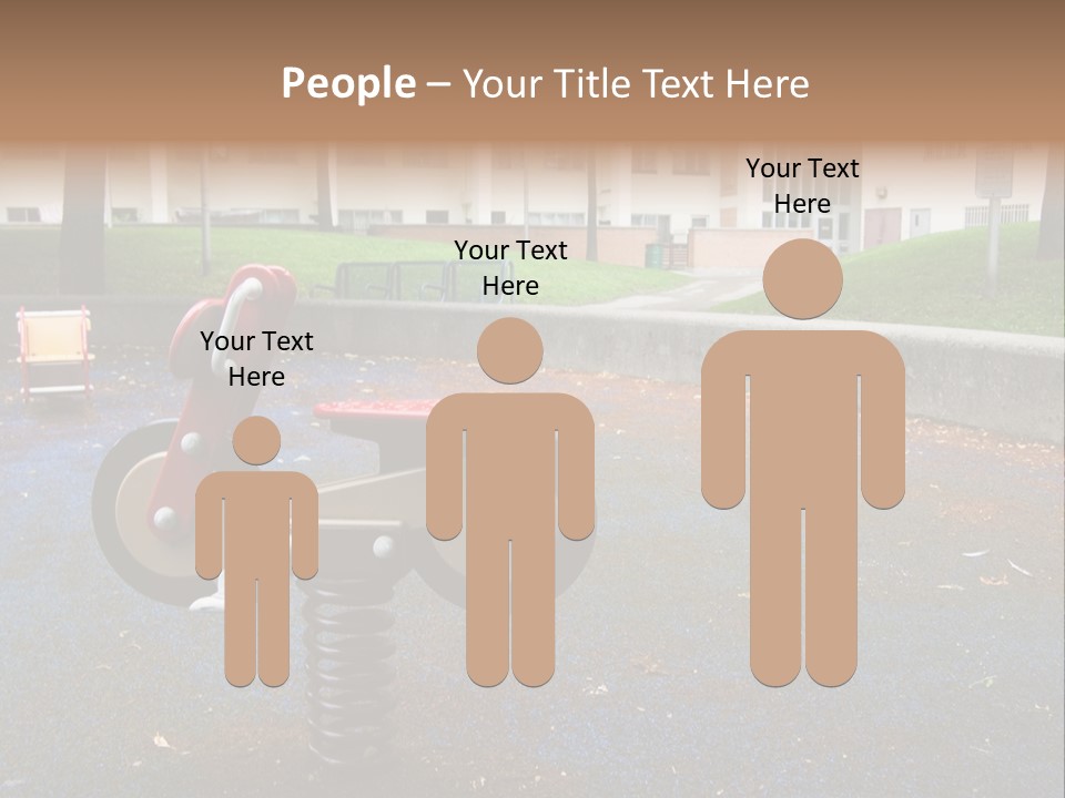 A Child's Play Area With A Red And Black Toy Bike PowerPoint Template