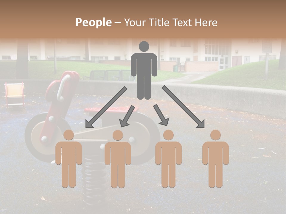 A Child's Play Area With A Red And Black Toy Bike PowerPoint Template