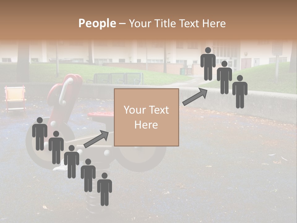 A Child's Play Area With A Red And Black Toy Bike PowerPoint Template