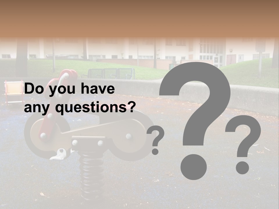 A Child's Play Area With A Red And Black Toy Bike PowerPoint Template