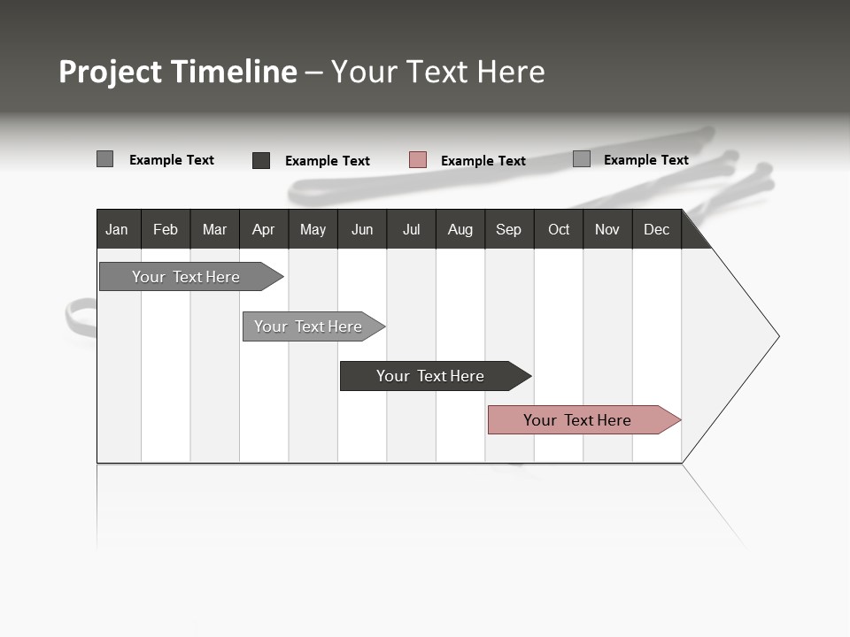 A Group Of Black Hair Clips On A White Background PowerPoint Template