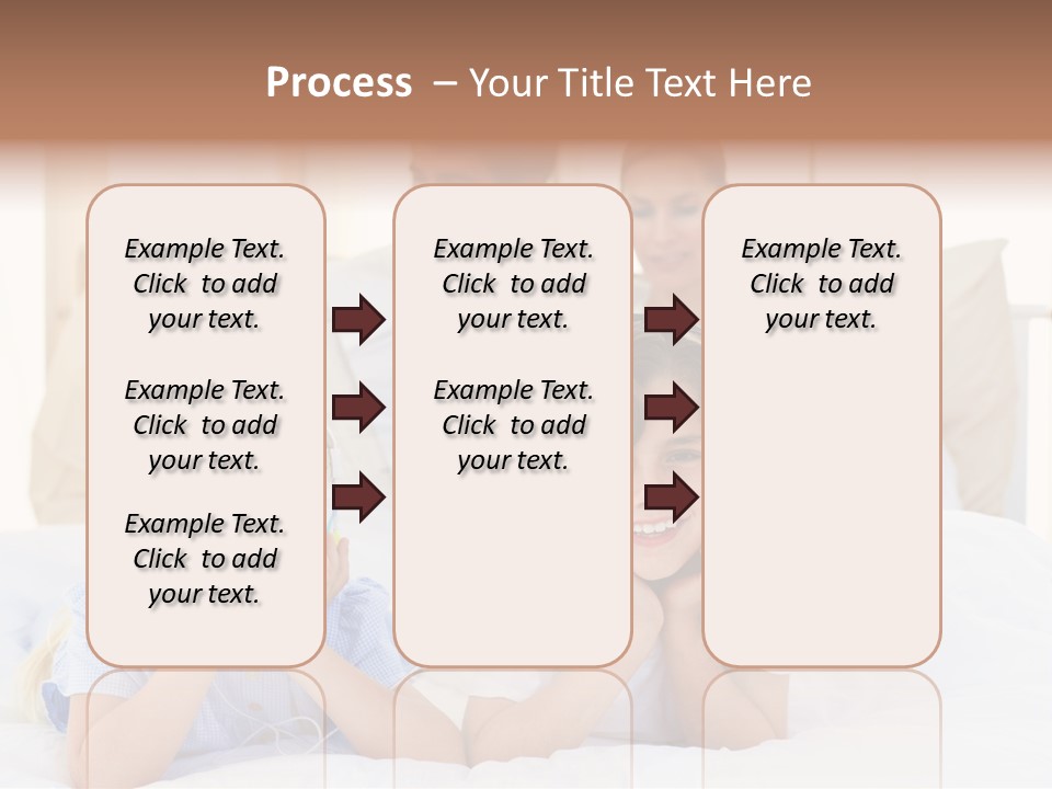 A Couple Of Kids Laying On Top Of A Bed PowerPoint Template