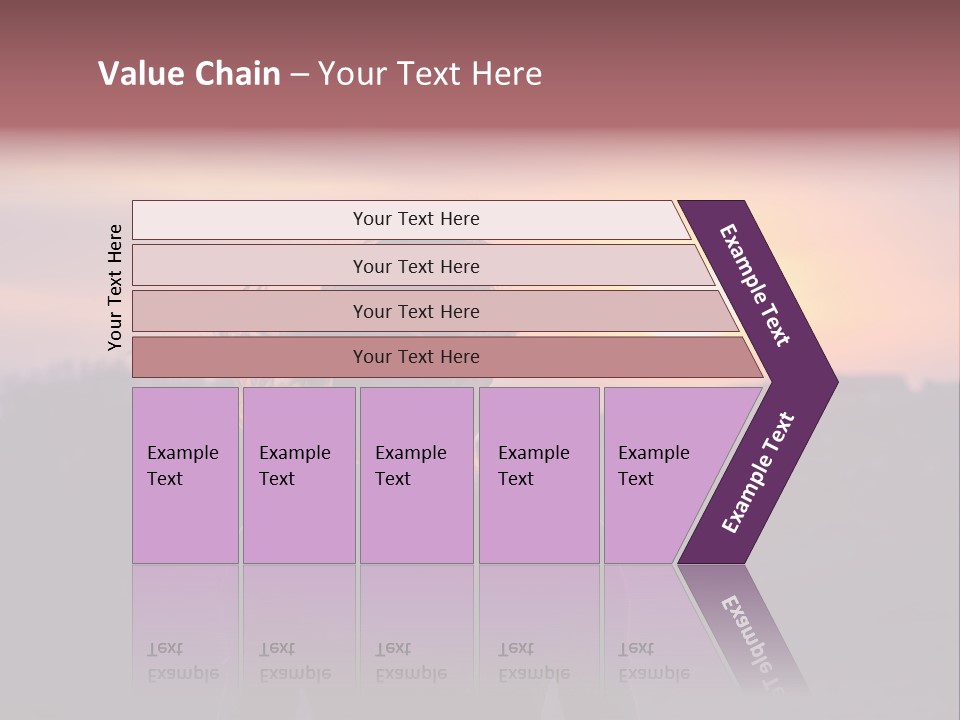 The Girl Looks At The Sunset PowerPoint Template