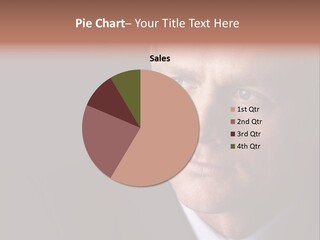 A Man In A Suit And Tie Is Looking At The Camera PowerPoint Template