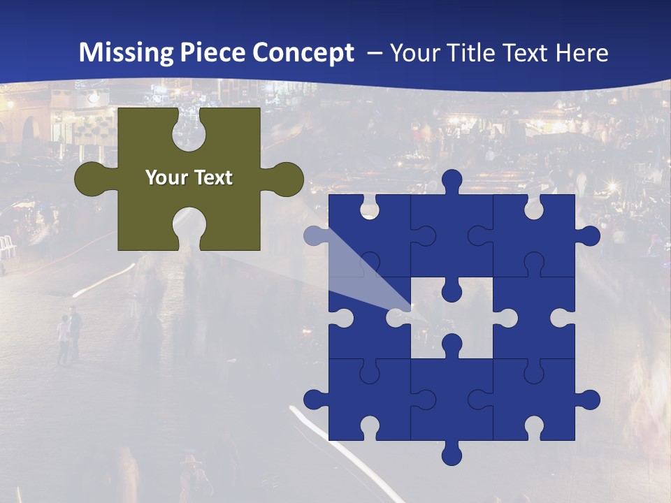 A Group Of People Walking Around A City At Night PowerPoint Template