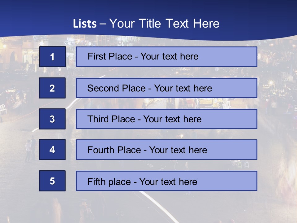 A Group Of People Walking Around A City At Night PowerPoint Template