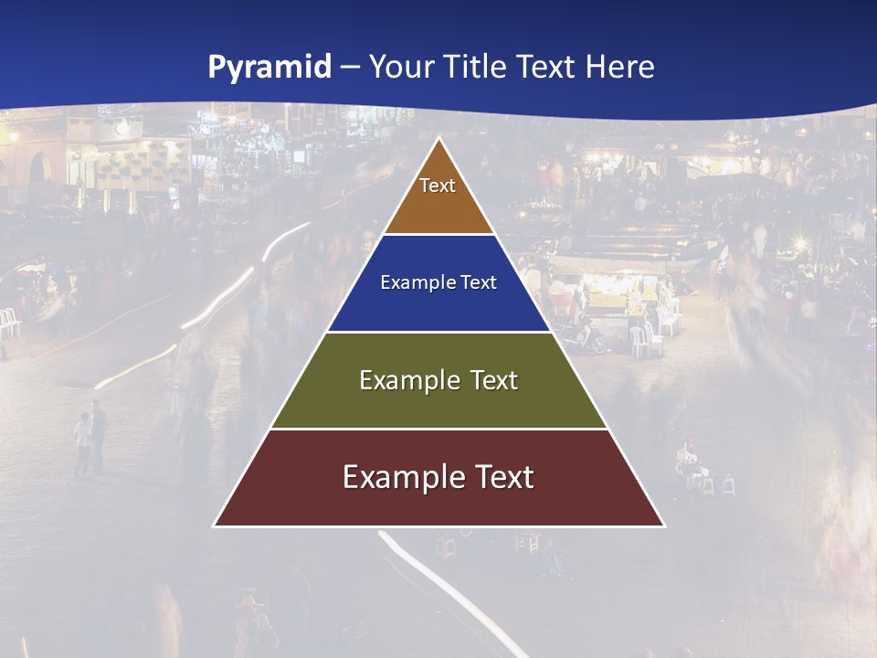 A Group Of People Walking Around A City At Night PowerPoint Template