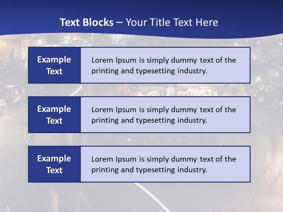 A Group Of People Walking Around A City At Night PowerPoint Template