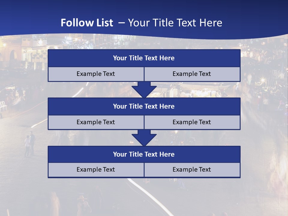 A Group Of People Walking Around A City At Night PowerPoint Template