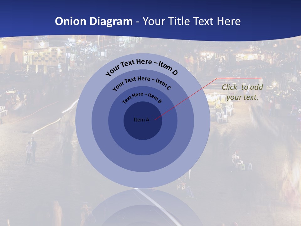 A Group Of People Walking Around A City At Night PowerPoint Template