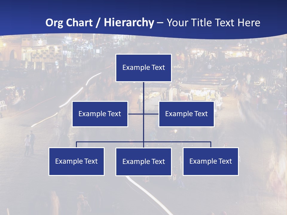 A Group Of People Walking Around A City At Night PowerPoint Template