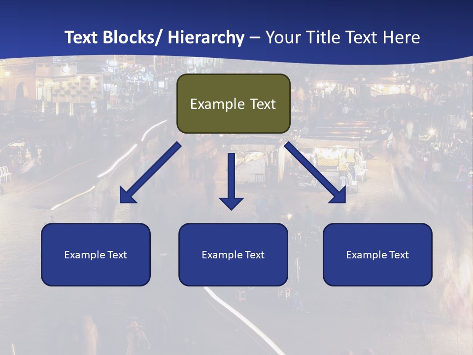 A Group Of People Walking Around A City At Night PowerPoint Template