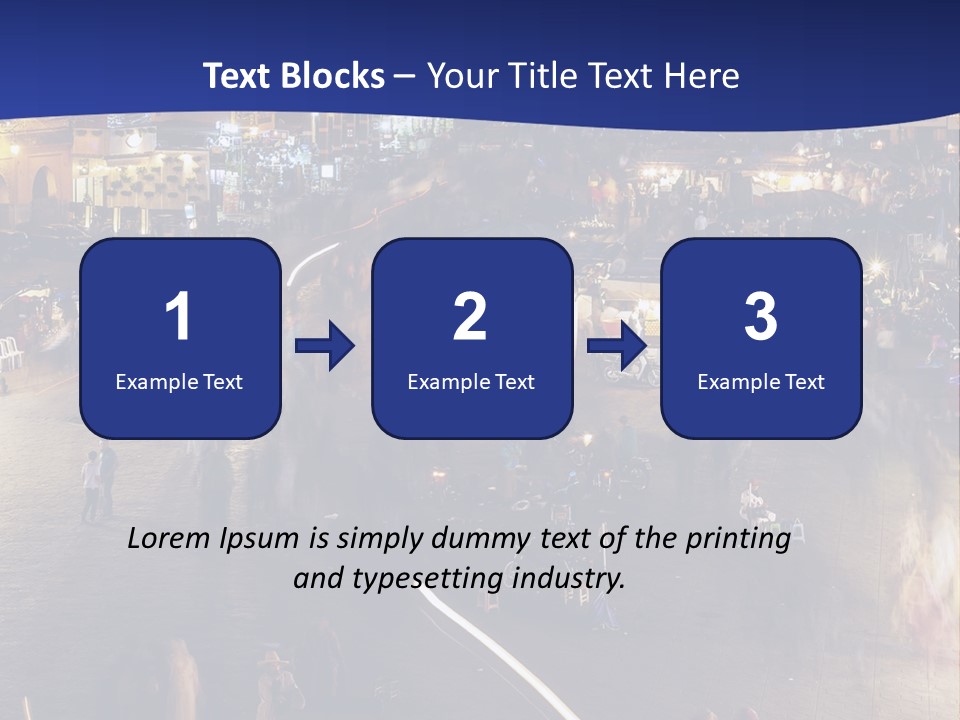 A Group Of People Walking Around A City At Night PowerPoint Template