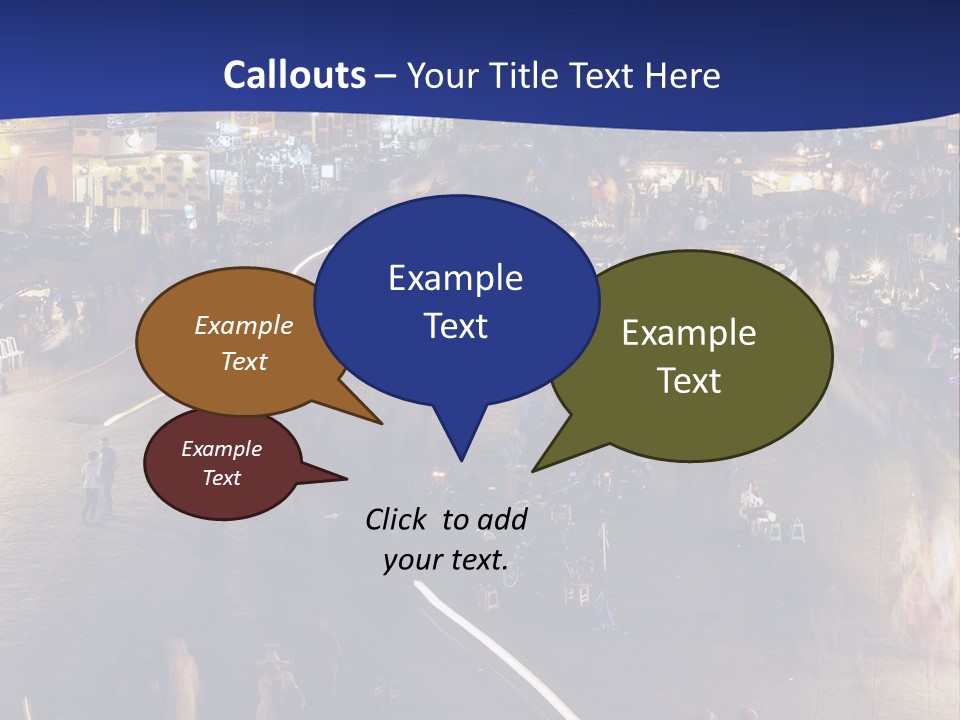 A Group Of People Walking Around A City At Night PowerPoint Template