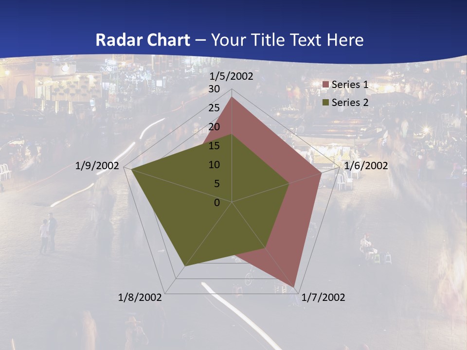 A Group Of People Walking Around A City At Night PowerPoint Template