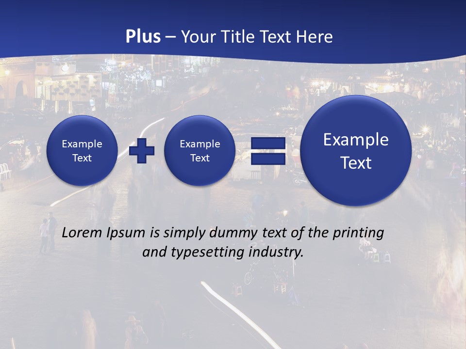 A Group Of People Walking Around A City At Night PowerPoint Template