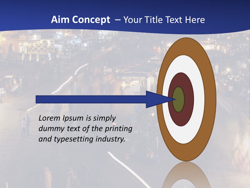 A Group Of People Walking Around A City At Night PowerPoint Template