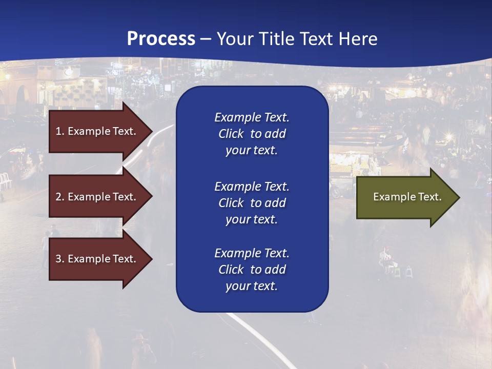 A Group Of People Walking Around A City At Night PowerPoint Template