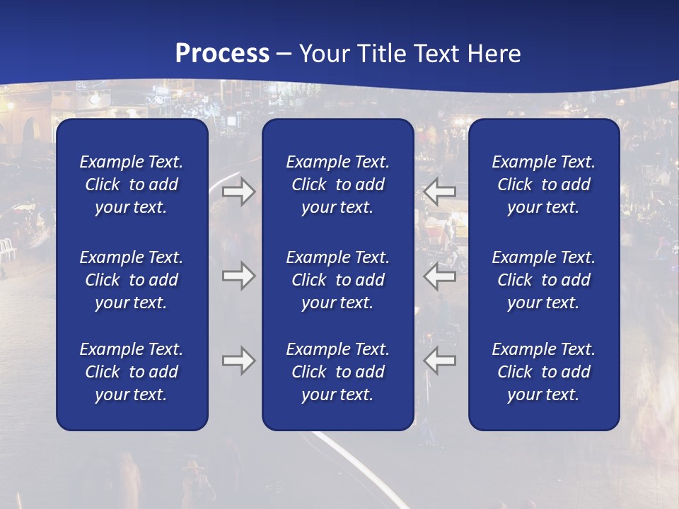A Group Of People Walking Around A City At Night PowerPoint Template