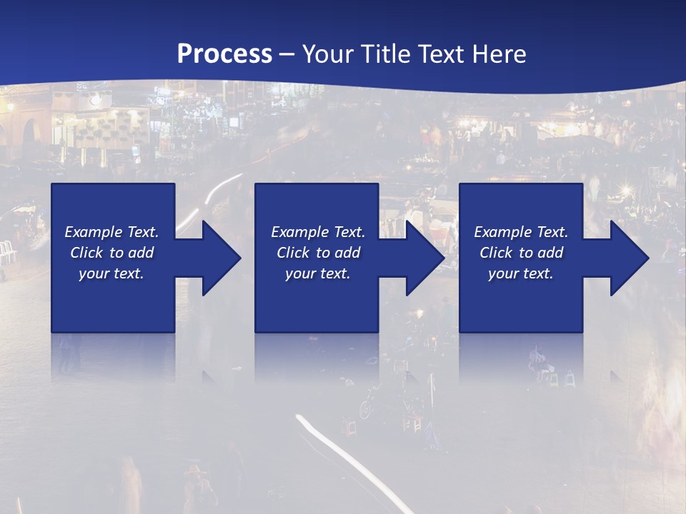 A Group Of People Walking Around A City At Night PowerPoint Template
