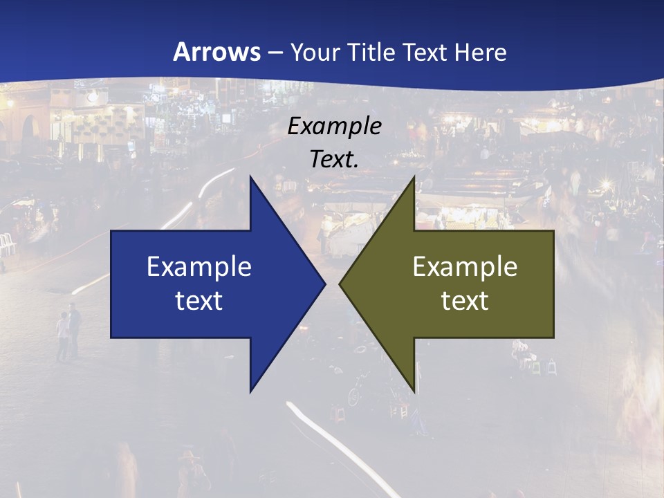 A Group Of People Walking Around A City At Night PowerPoint Template