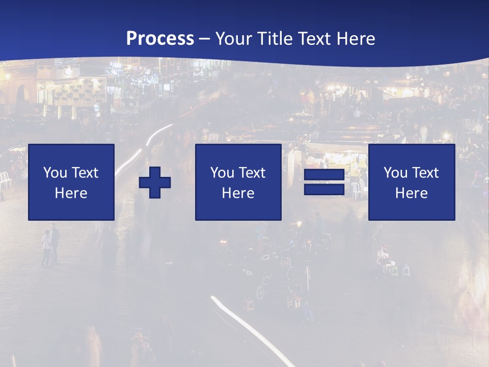A Group Of People Walking Around A City At Night PowerPoint Template