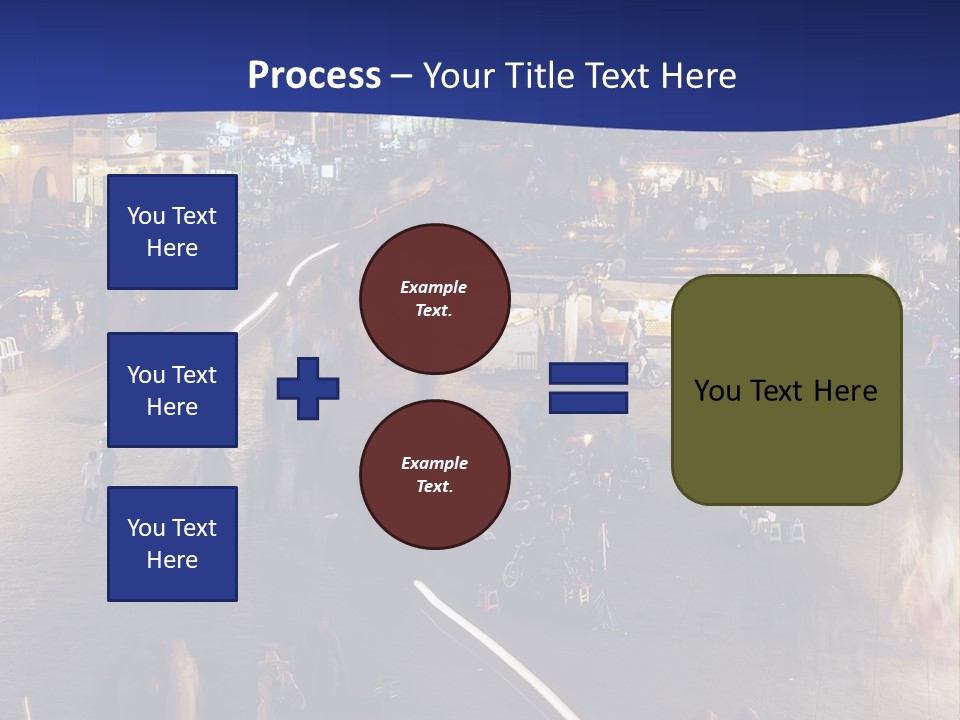 A Group Of People Walking Around A City At Night PowerPoint Template
