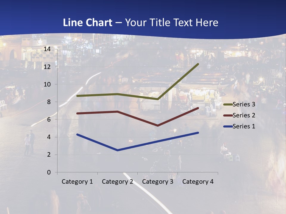 A Group Of People Walking Around A City At Night PowerPoint Template