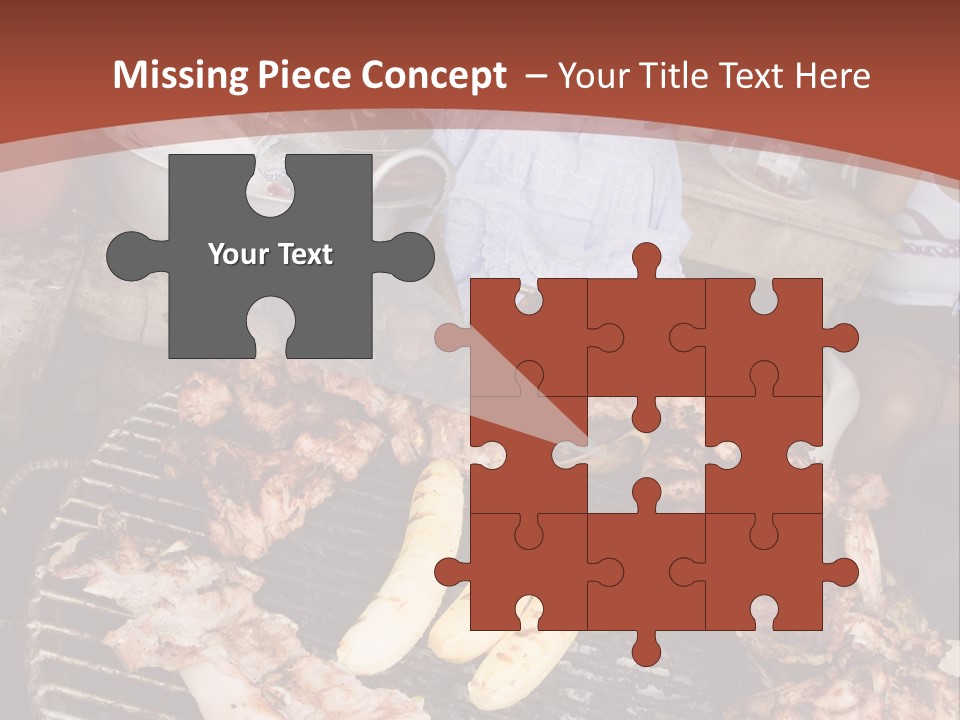 A Woman Cooking Food On A Grill With Bananas PowerPoint Template