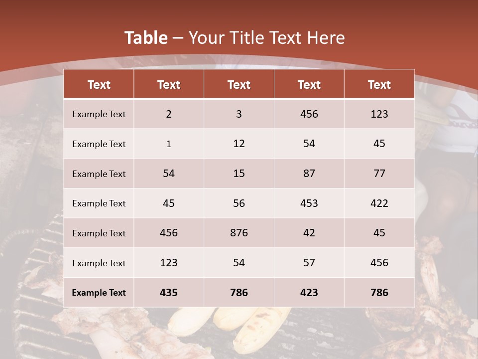 A Woman Cooking Food On A Grill With Bananas PowerPoint Template