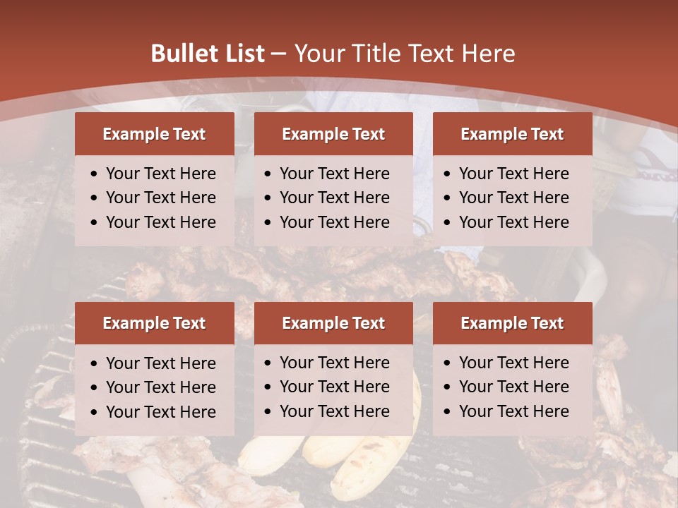 A Woman Cooking Food On A Grill With Bananas PowerPoint Template