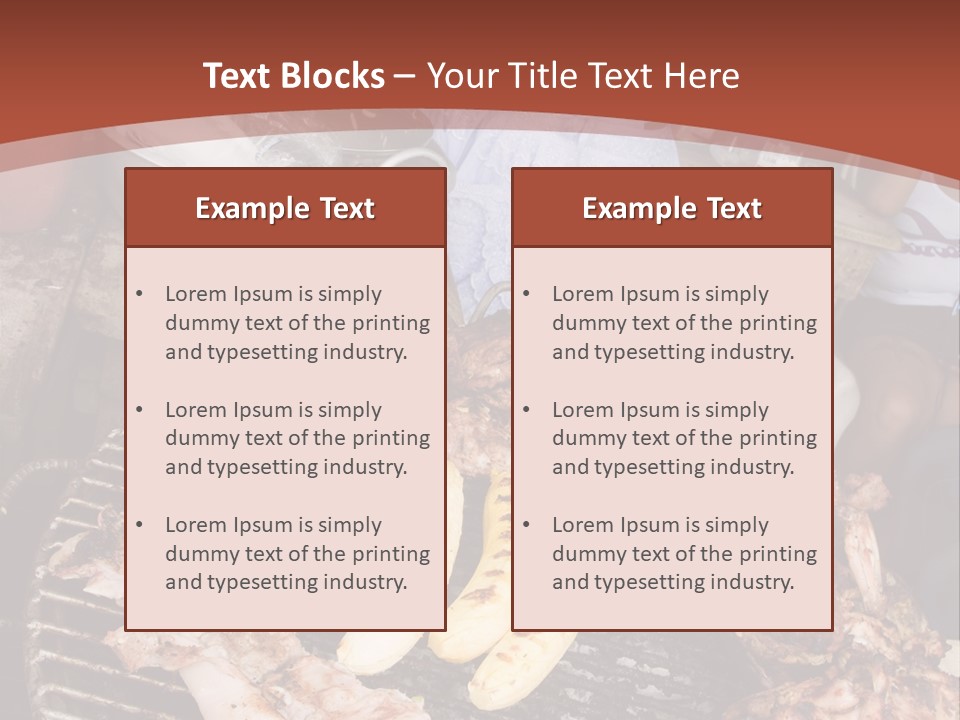 A Woman Cooking Food On A Grill With Bananas PowerPoint Template