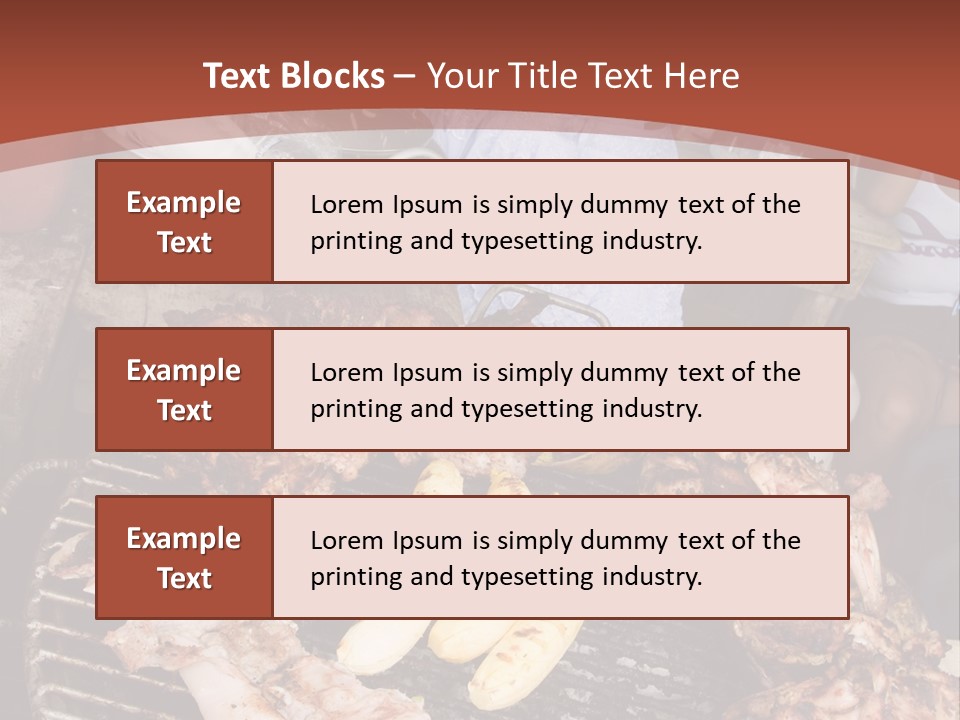 A Woman Cooking Food On A Grill With Bananas PowerPoint Template