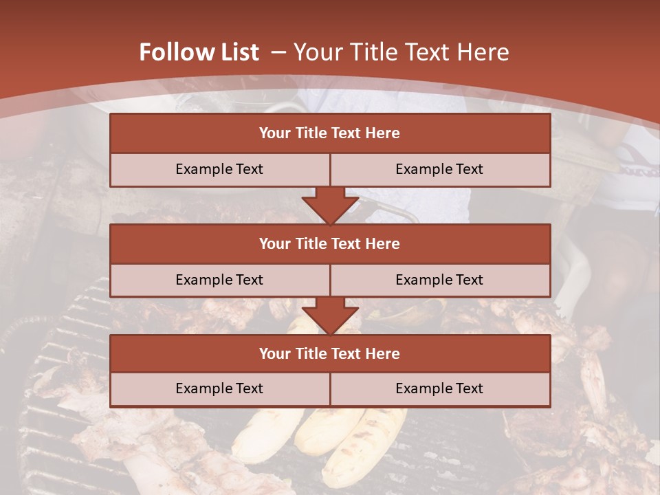 A Woman Cooking Food On A Grill With Bananas PowerPoint Template