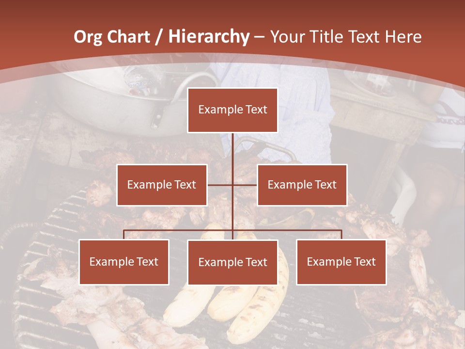 A Woman Cooking Food On A Grill With Bananas PowerPoint Template