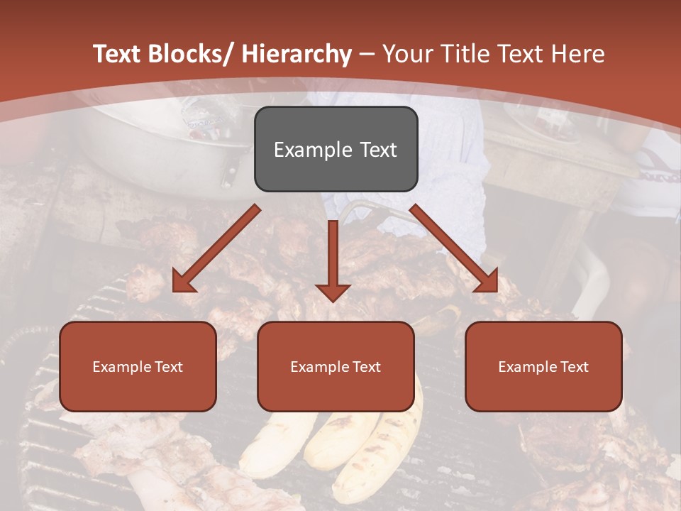A Woman Cooking Food On A Grill With Bananas PowerPoint Template